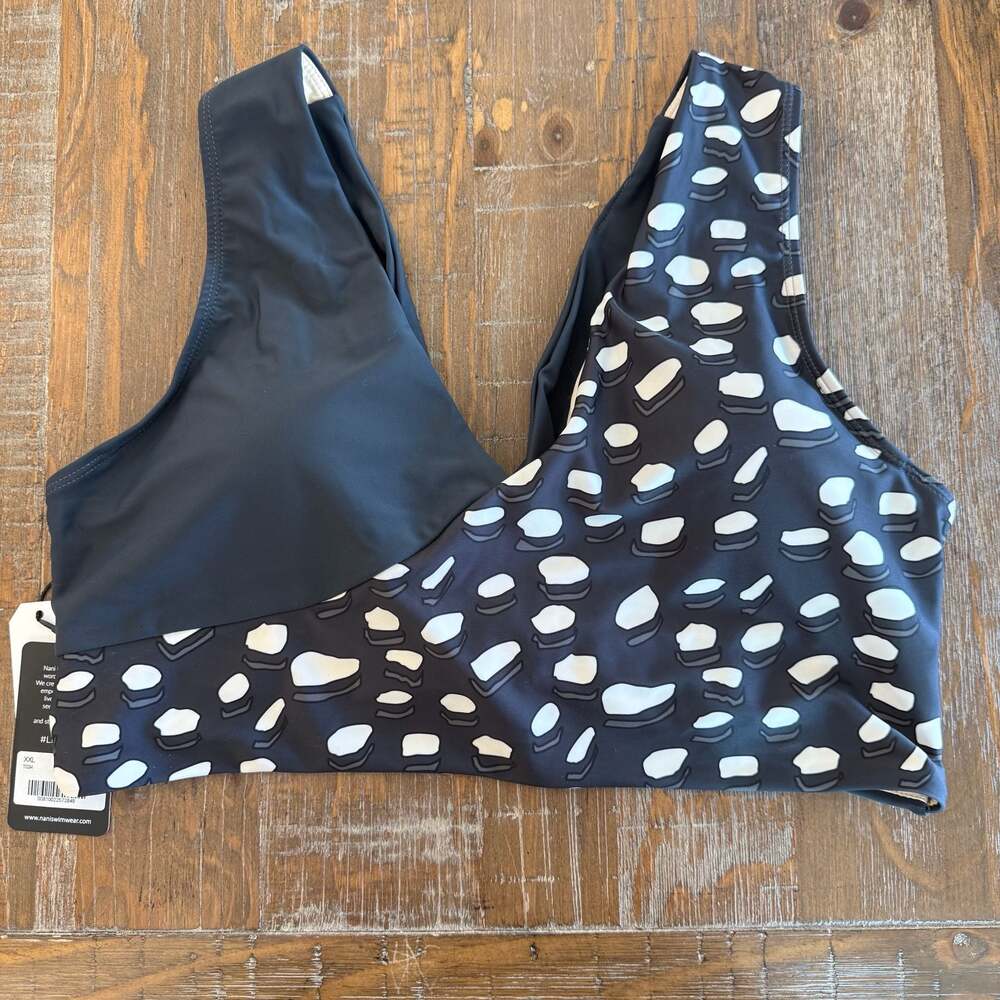 Nani Swimwear Rocky Point Switch V Crop Bikini Top XXL